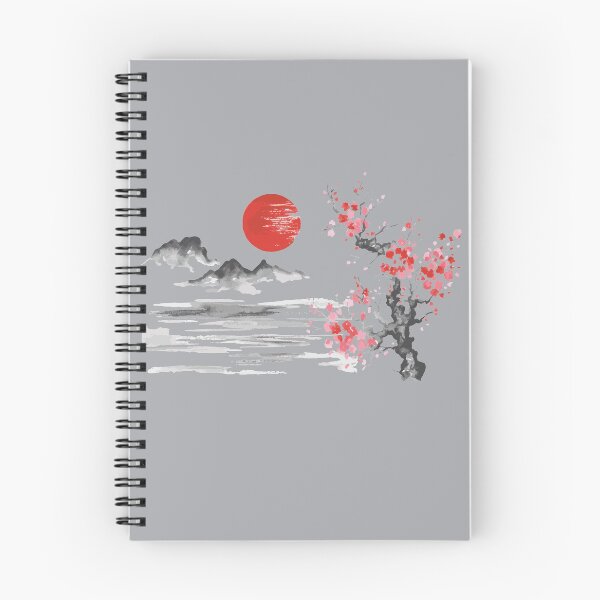 Artikelvorschau, Aquarell Hand gezeichnete japanische Landschaft entworfen und verkauft von mashmosh.