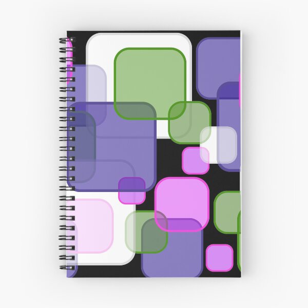 Item preview, Retro Square Bubbles - Purple, Pink and Green designed and sold by Quooki.