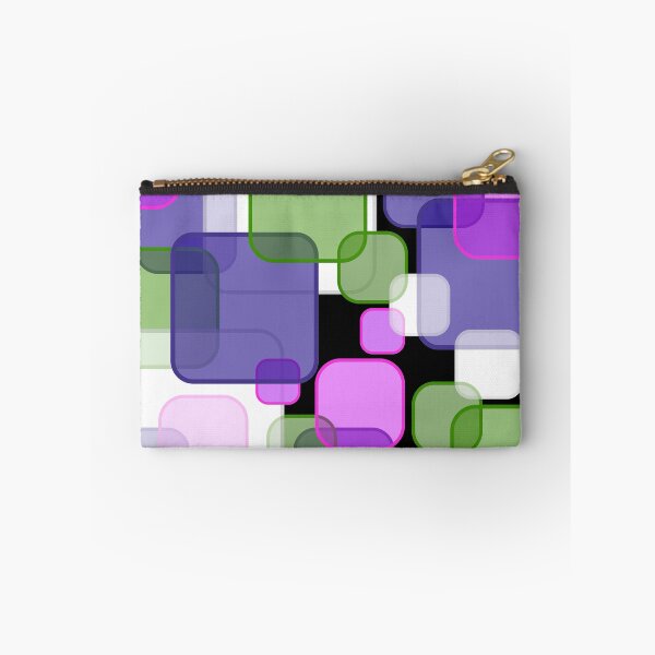 Item preview, Retro Square Bubbles - Purple, Pink and Green designed and sold by Quooki.