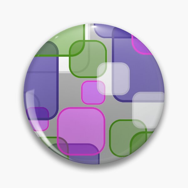 Item preview, Retro Square Bubbles - Purple, Pink and Green designed and sold by Quooki.
