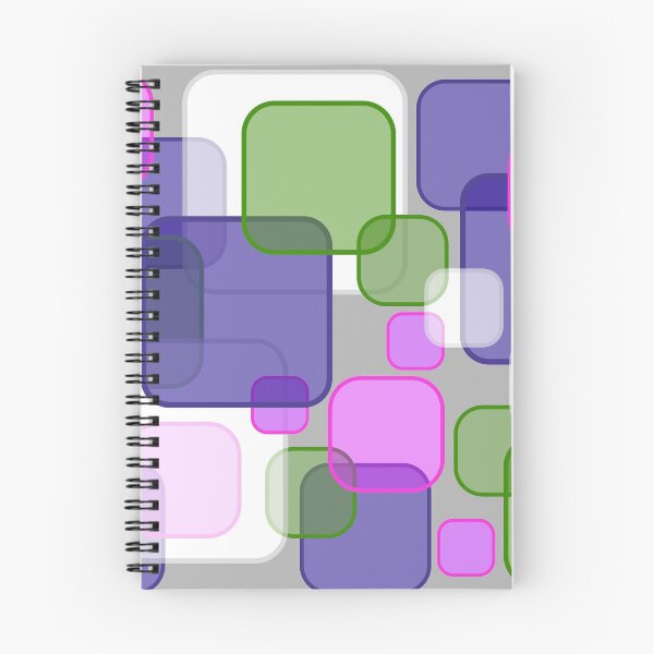 Item preview, Retro Square Bubbles - Purple, Pink and Green designed and sold by Quooki.