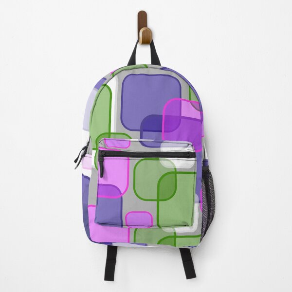 Item preview, Retro Square Bubbles - Purple, Pink and Green designed and sold by Quooki.