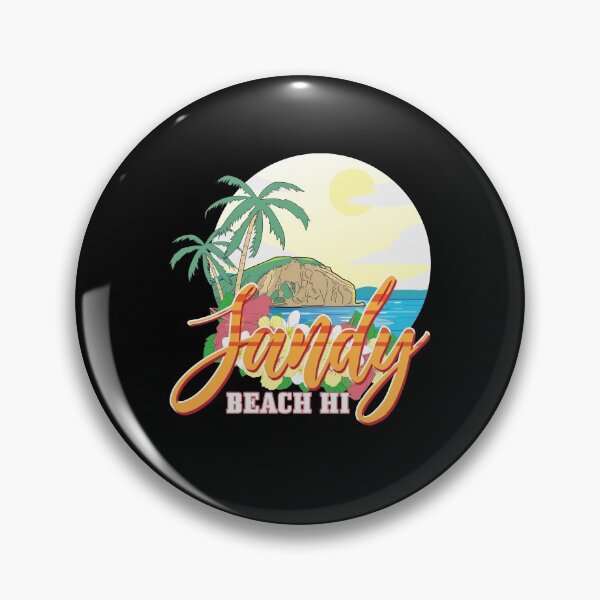Item preview, Sandy Beach HI Surfing Retro designed and sold by CreativeGiftShp.