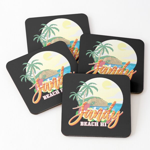Item preview, Sandy Beach HI Surfing Retro designed and sold by CreativeGiftShp.