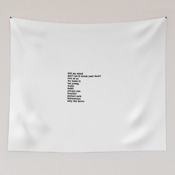 Item preview, walls tracklist  designed and sold by olivia :D.