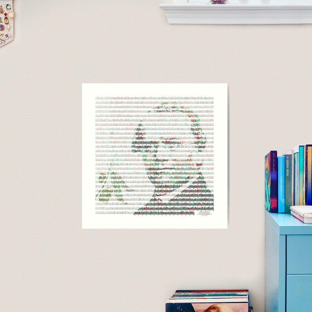 Mendel in his pea genes Art Print