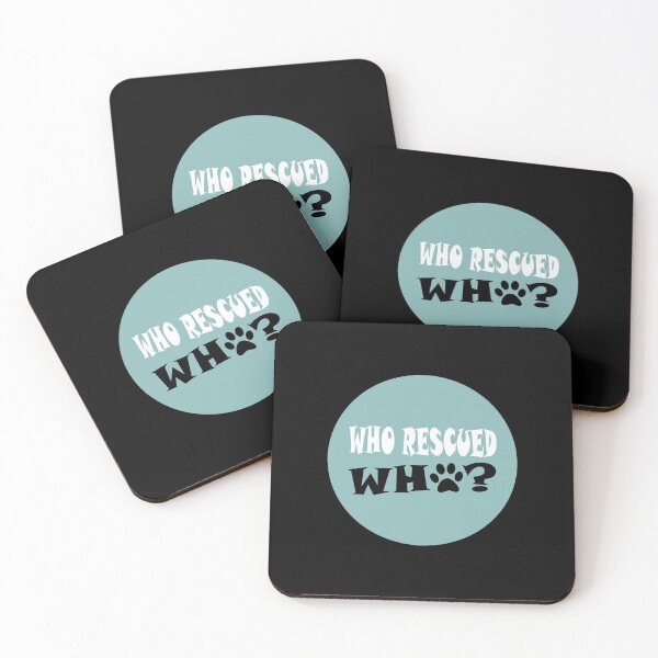 Item preview, Who Rescued Who Essential Sticker designed and sold by Love2MakeArt.