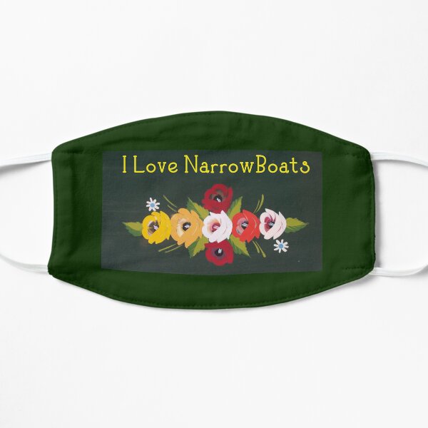 I Love NarrowBoats Flat Mask