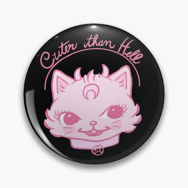 Item preview, Pink Kitschy Demon Cat designed and sold by Pastel Magic.