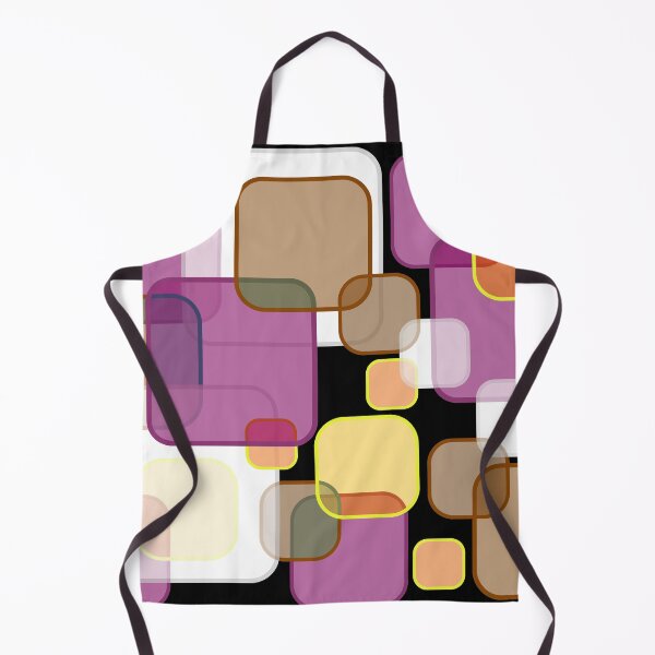 Item preview, Retro Square Bubbles - Brown, Burgundy and Yellow designed and sold by Quooki.