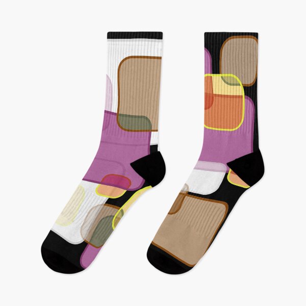 Item preview, Retro Square Bubbles - Brown, Burgundy and Yellow designed and sold by Quooki.