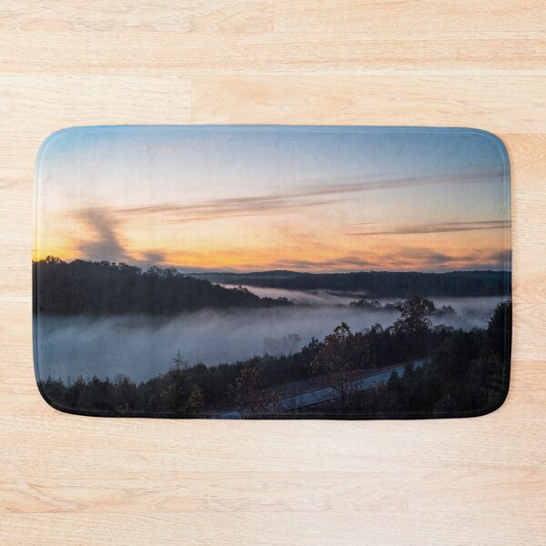 Item preview, Ozarks Foggy Rolling Hills Sunrise designed and sold by mljdwhite.