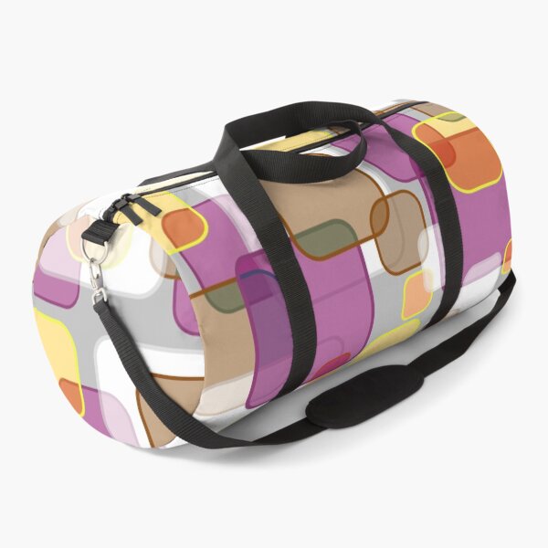 Item preview, Retro Square Bubbles - Brown, Burgundy and Yellow designed and sold by Quooki.