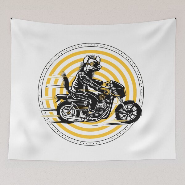Item preview, Stay Gold Outsiders Biker Hyena designed and sold by StayGoldShop.