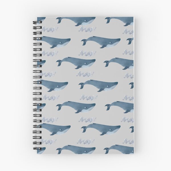 Item preview, Whale watercolor blue pattern designed and sold by windcolors.