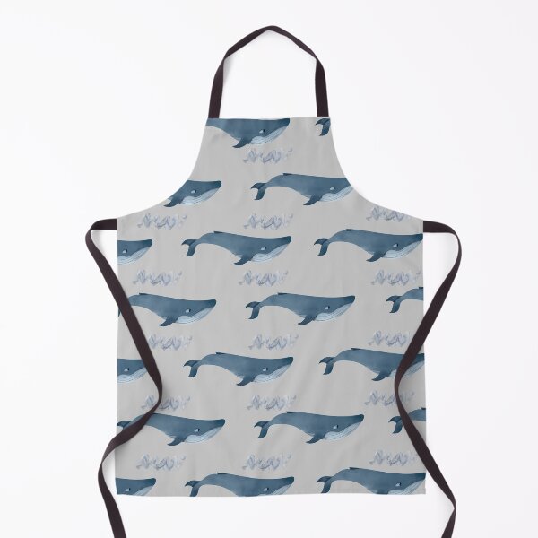 Item preview, Whale watercolor blue pattern designed and sold by windcolors.