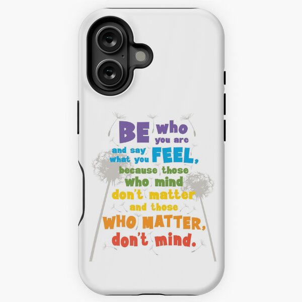 Item preview, Dr Seuss quote, Be who you are, Colorful inspirational quote designed and sold by evercreative.
