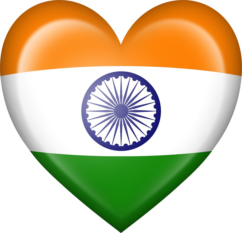 "Indian Heart Flag" Stickers by jeff bartels Redbubble