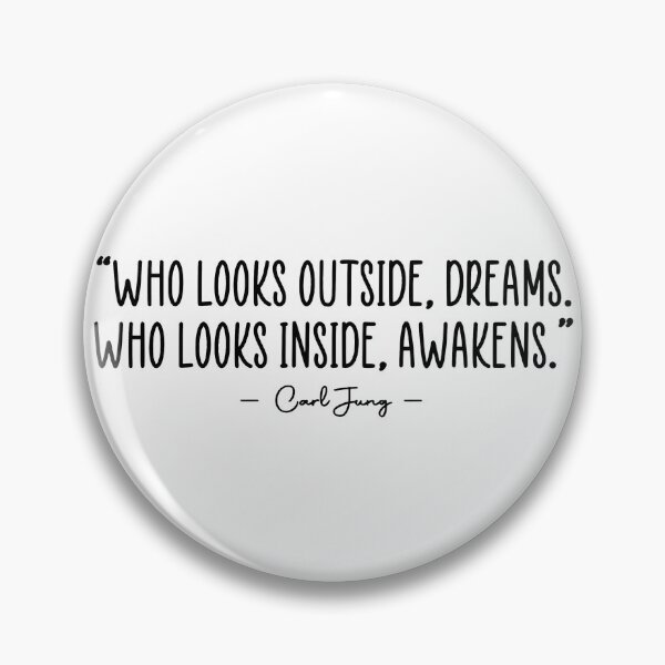 Item preview, Who Looks Inside Awakens Carl Jung Quote designed and sold by JackCurtis1991.