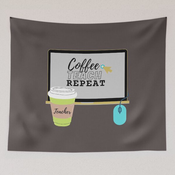 Item preview, Coffee Teach Repeat designed and sold by SunfullyYours.