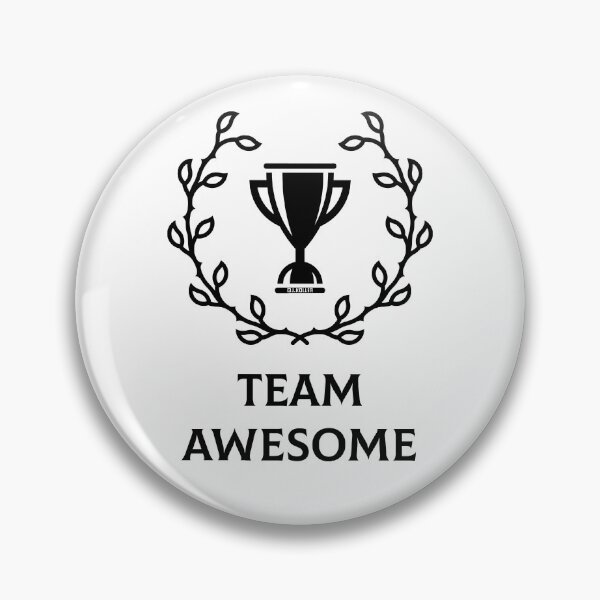 Item preview, Team Awesome (Emblem / Trophy / Icon / Pictogram / Black) designed and sold by MrFaulbaum.