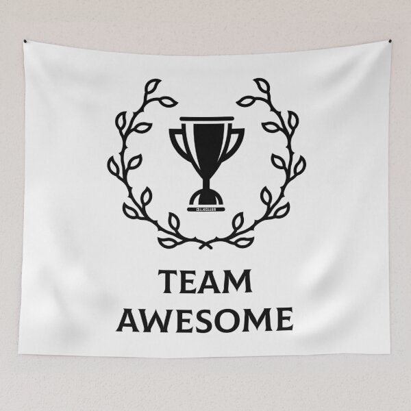 Item preview, Team Awesome (Emblem / Trophy / Icon / Pictogram / Black) designed and sold by MrFaulbaum.