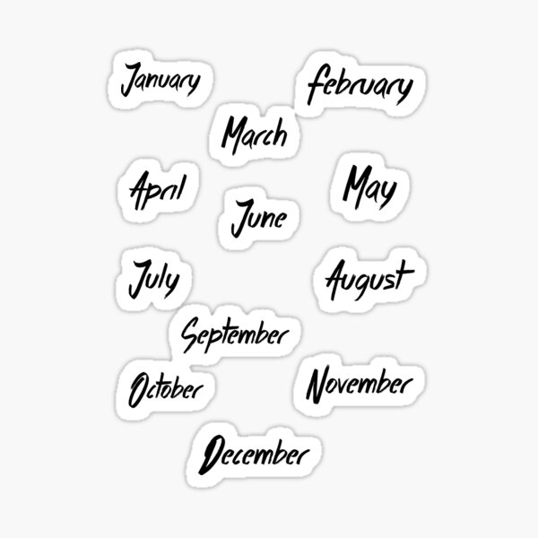 January/winter theme Stickers Pack Bullet Journal  Sticker for Sale by  tensinhouse