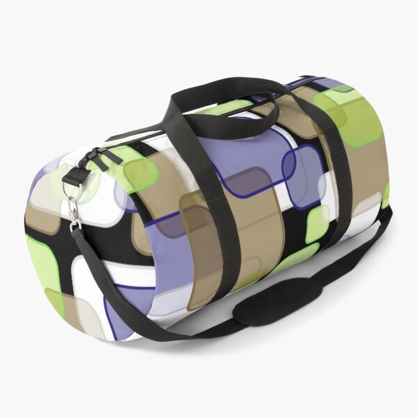 Item preview, Retro Square Bubbles - Brown, Blue and Lime designed and sold by Quooki.