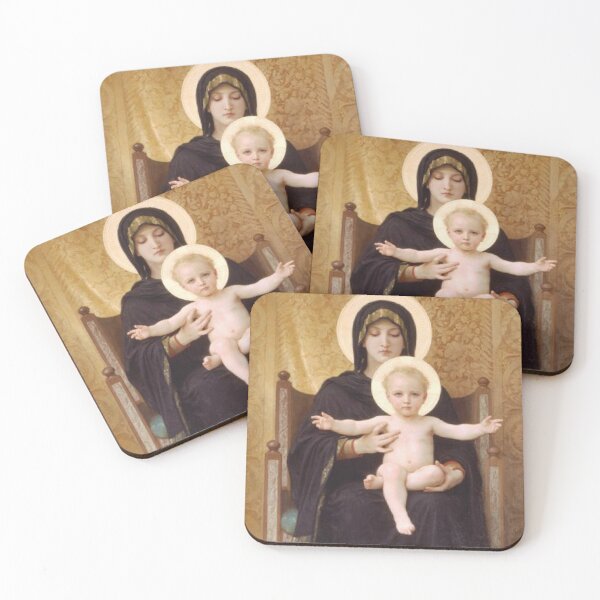 Item preview, Virgin and child  by William Bouguereau designed and sold by Vintage Designs +.
