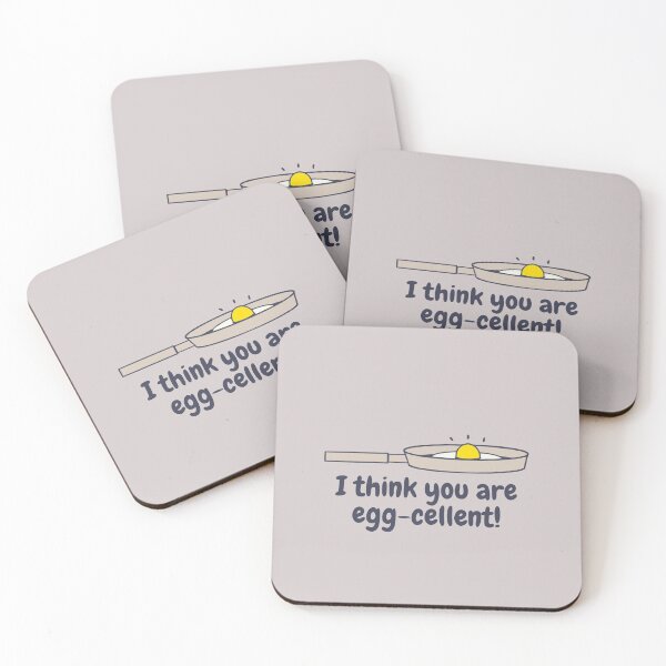 Item preview, I Thing You Are Egg-cellent, I think you are excellent food pun. designed and sold by GoodMoodFood.