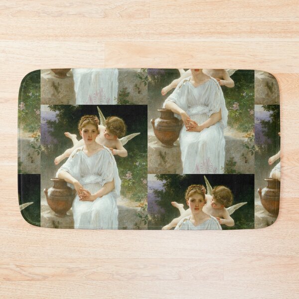 Item preview, Girl with angel premiere reverie by William Bouguereau designed and sold by Vintage Designs +.