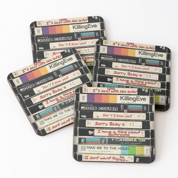 Item preview, killing eve retro VHS stack  designed and sold by leonifitzy.