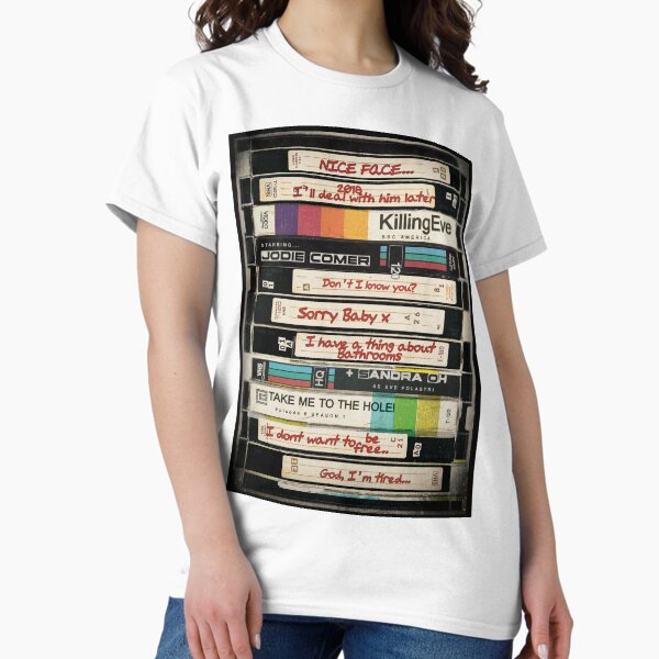 Item preview, killing eve retro VHS stack  designed and sold by leonifitzy.