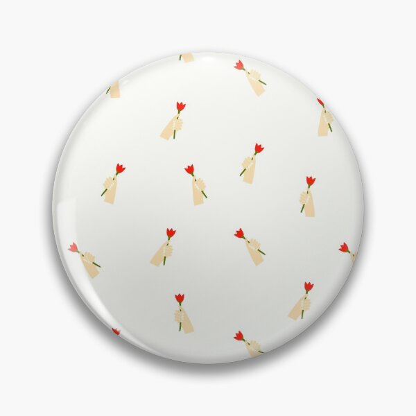 Item preview, Hand-drawn hands holding red  flowers on the white background designed and sold by BychkovaEvgenia.