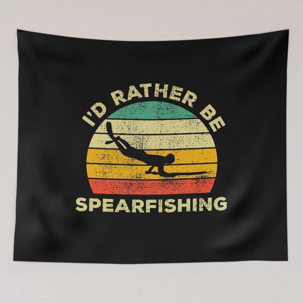Item preview, I’d Rather Be Spearfishing Vintage Gift For Spearfishers designed and sold by JokeGysen.