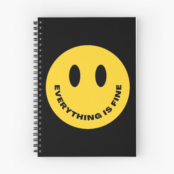 Item preview, Everything is fine - Yellow Happy Face designed and sold by MyLucidDreams.