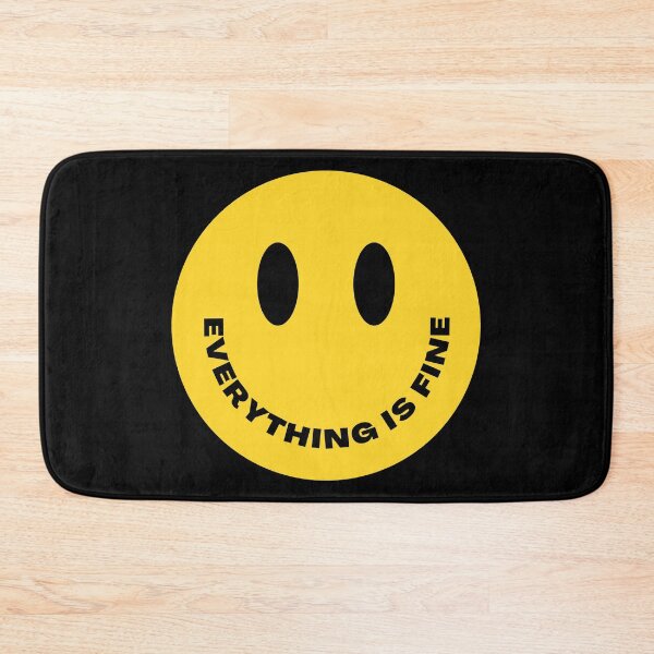 Item preview, Everything is fine - Yellow Happy Face designed and sold by MyLucidDreams.