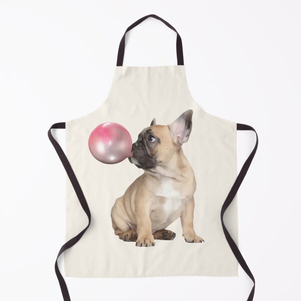 Item preview, French bulldog puppy and pink bubblegum, cool funny frenchie dog designed and sold by Collagedream.