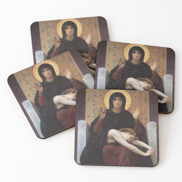 Item preview, The Virgin Comforter by William Bouguereau designed and sold by Vintage Designs +.