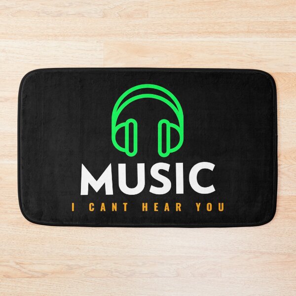 Item preview, Music I Cant Hear You, Turn Up the Music, Music Headphones designed and sold by DiscGolfTees.