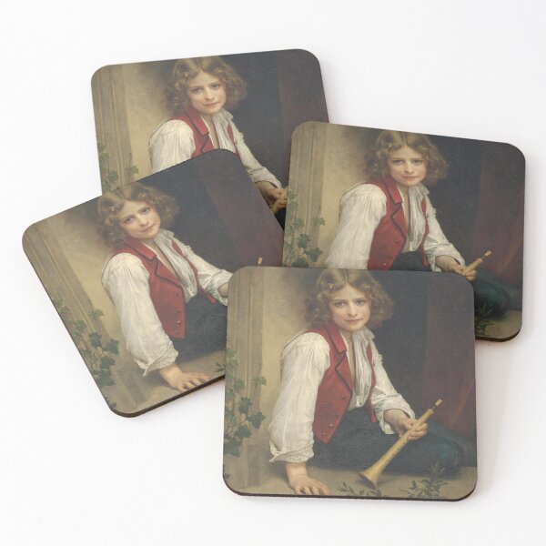 Item preview, The flute player by William Bouguereau designed and sold by Vintage Designs +.