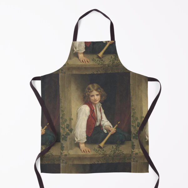 Artikelvorschau, The flute player by William Bouguereau entworfen und verkauft von Vintage Designs +.