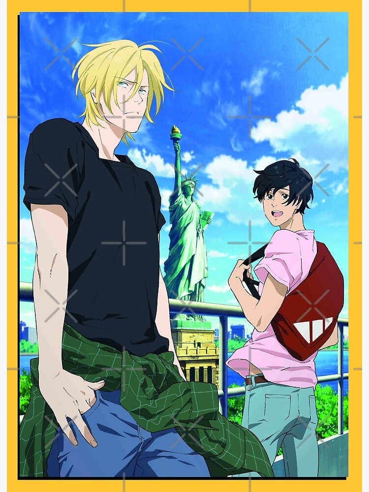 Banana Fish - Ash Lynx and Eiji Okumura Art Board Print for Sale