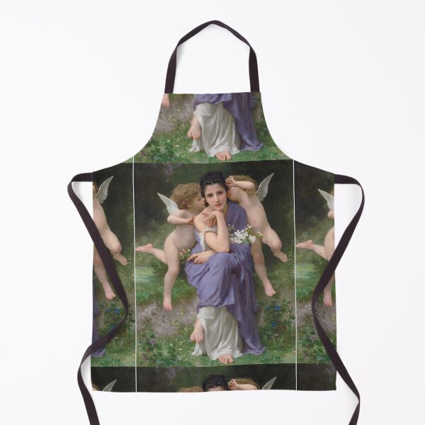 Aperçu de l'œuvre Maid with cherubs by William Bouguereau créée et vendue par Vintage Designs +.