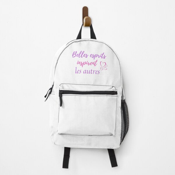 Item preview, Beautiful mind inspire others - popular french quotes theme gifts (in white) designed and sold by RebelliousRosee.