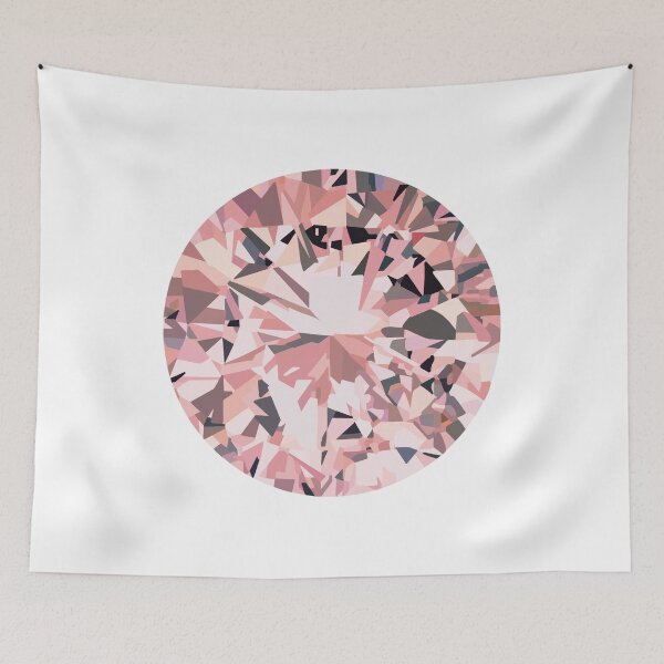Aperçu de l'œuvre Illustration géométrique de diamant rose créée et vendue par Tana-B.