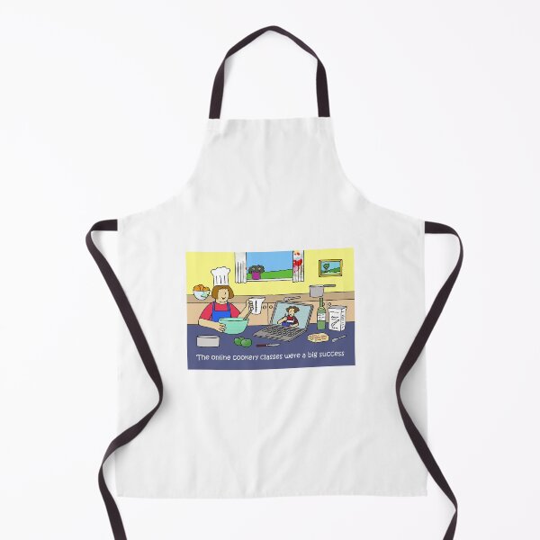 Item preview, Covid 19 Virtual Online Cooking Class Cartoon designed and sold by KateTaylor.