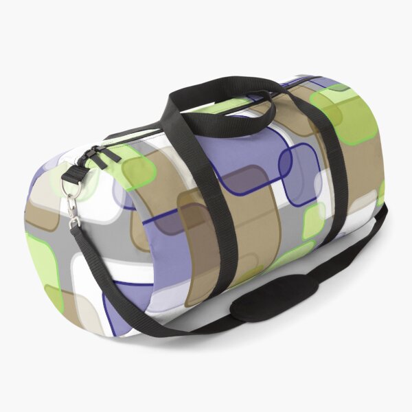 Item preview, Retro Square Bubbles - Brown, Blue and Lime designed and sold by Quooki.