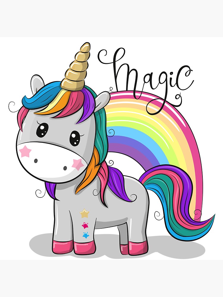 Magic Unicorn Sticker for Sale by MisterGooseShop