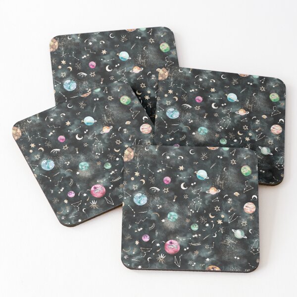 Item preview, Cosmos Galaxy Space Constellations Black designed and sold by ninoladesign.